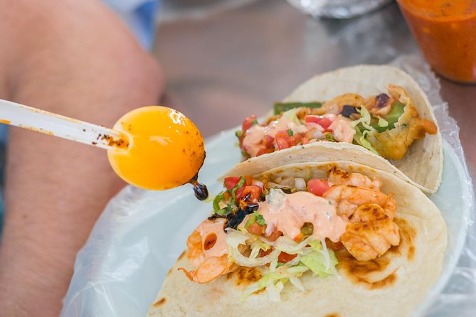 Breakfast Taco Tour with a Local Foodie - Carnitas first, with a crunchy surprise