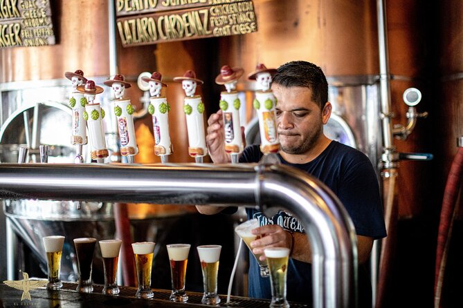 Brewery Bus Tour from Mexico - Monzón Brewing Co. starts with beer and a proper bite