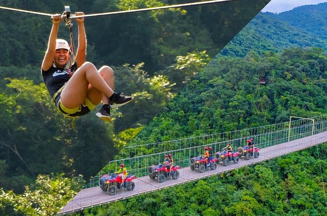 Combo ATV Jorullo Bridge + zip lines + mule ride - A traditional mule ride to slow the pace