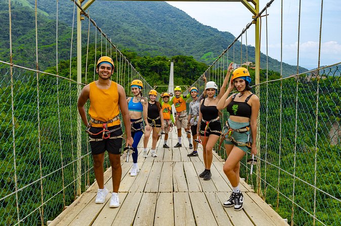Express zippers + Longer suspension bridge - Tequila tasting and the on-site restaurant