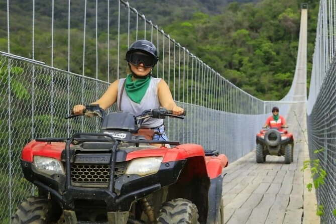 Half Day ATV and RZR Tour to El Jorullo Hanging Bridge - From Las Glorias to the mountain trails