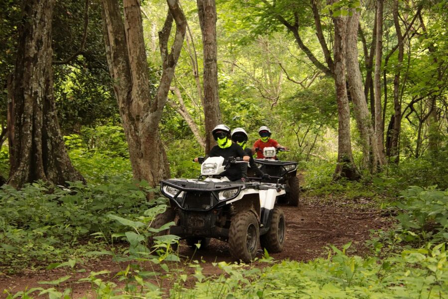 Jungle ATV Tour "La Tigra" double (2 persons ride tandem on ATV) - What the safety setup tells you