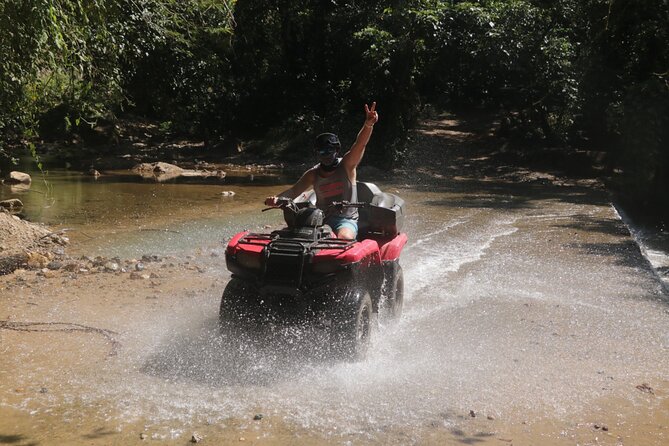 Off-road ATV-QUAD tour in single and double seats - Cuale River scenery and the short river stop