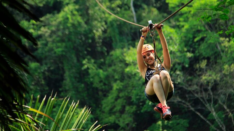Puerto Vallarta: Canopy River Zip Line Tour with Mule Ride - Walking Across Jorullo Bridge
