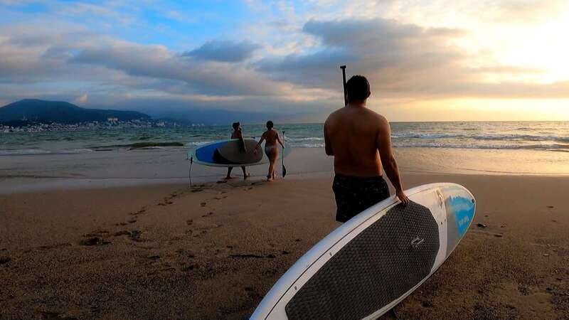 Puerto Vallarta: Guided SUP Board Tour with Digital Photos - Paddling from north to south beside the Malecón
