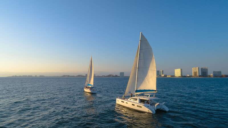 Puerto Vallarta: Luxury Day Sailing Tour of Bay of Banderas - The first 75 minutes across the Bay of Banderas