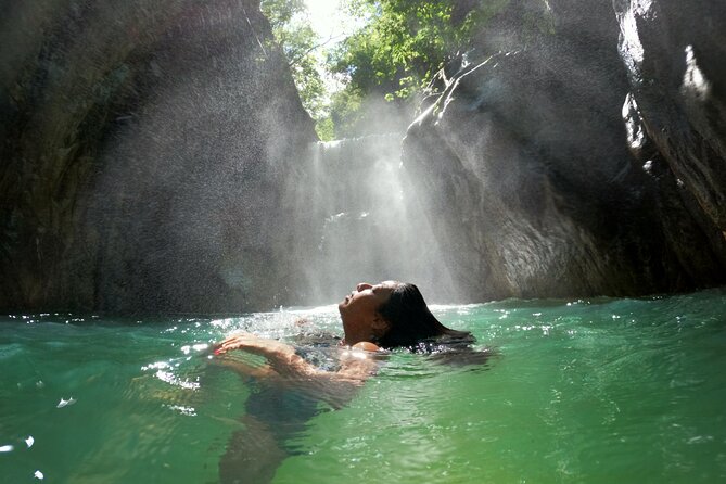 Puerto Vallarta Waterfall Hike - Swimming below the waterfall
