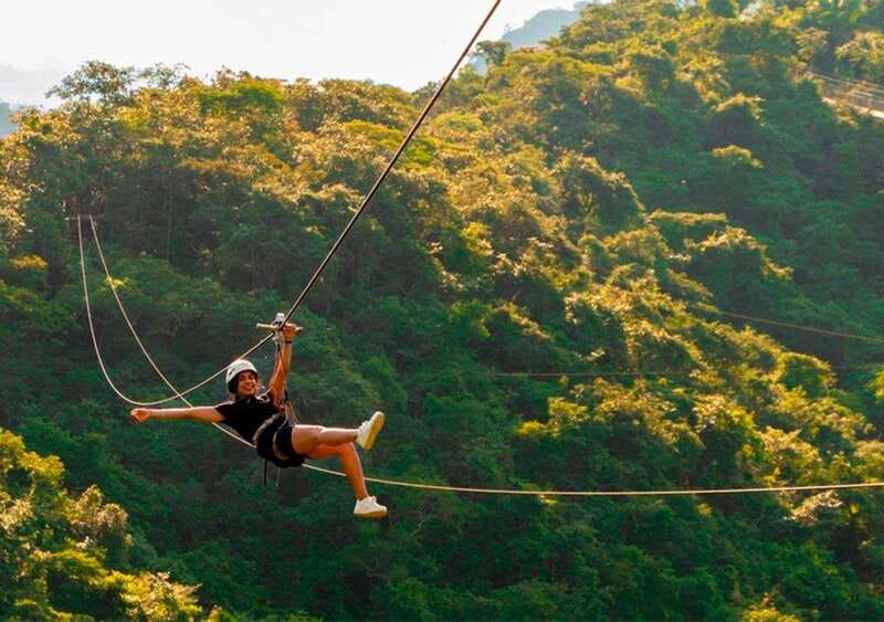 Puerto Vallarta: ZipLine + Jorullo Bridge Pass + Mule Ride - Crossing the Jorullo Bridge at 150 meters high