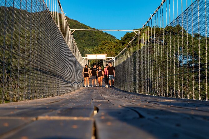 Puerto Vallarta Zipline, Mule ride and Jorullo Bridge Walking - Crossing the Jorullo suspension bridge