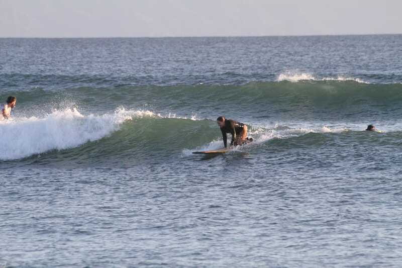 Sayulita: La Lancha Beach, Sunset Surfing Lesson - Sunset color, clear water, and the limits of the setting