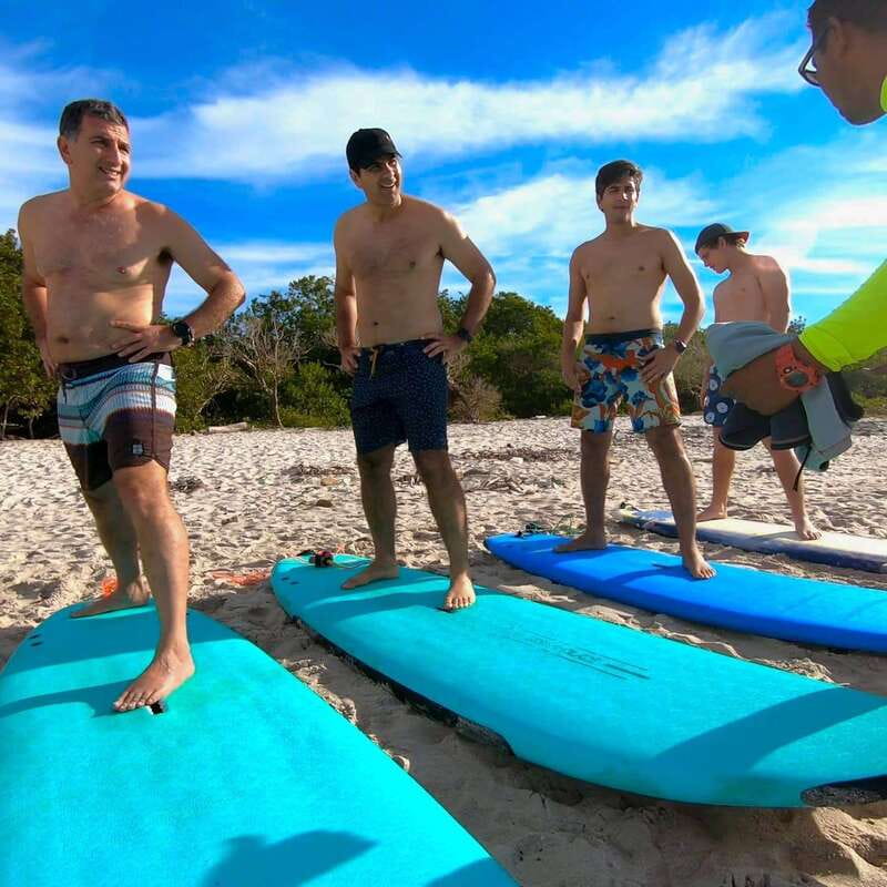 Surfing on the north of the bay - Two hours in the water