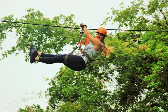 Zip Line for Cruise Ship Passengers, Puerto Vallarta Jungle Adventure - Jorullo Bridge and the park after the lines