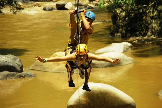 Zipline Experience over Cuale River - The mule ride adds a slower finish